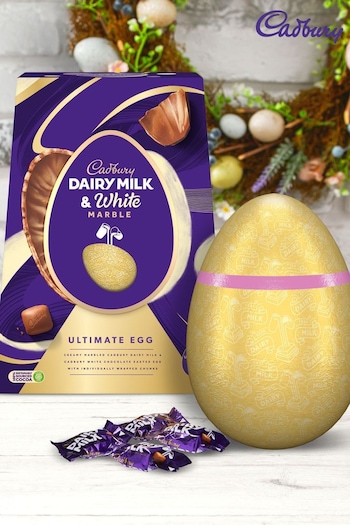 Cadbury Dairy Milk White Chocolate Marble Ultimate Easter Egg 372G (B77175) | £18