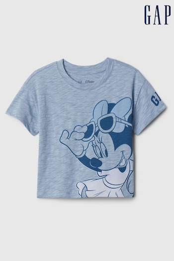 Gap Blue Cotton Disney Minnie Mouse Graphic Short Sleeve Baby T-Shirt (12mths-5yrs) (B77229) | £12