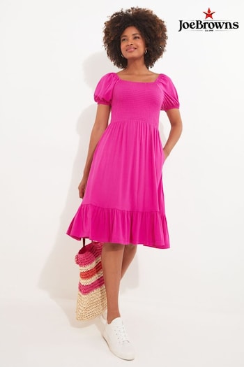 Joe Browns Pink Simple Colourblock Midi nero Dress (B77267) | £45