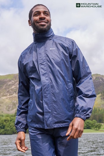 Mountain Warehouse Blue Mens Pakka Waterproof Jacket (B77432) | £30