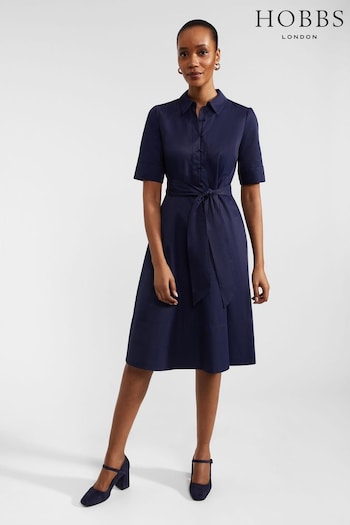 Hobbs Blue Brielle Dress (B77440) | £139