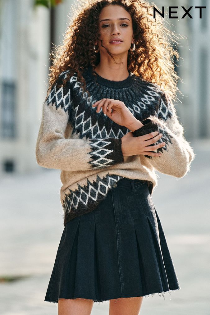 Black jean skirt quilt online