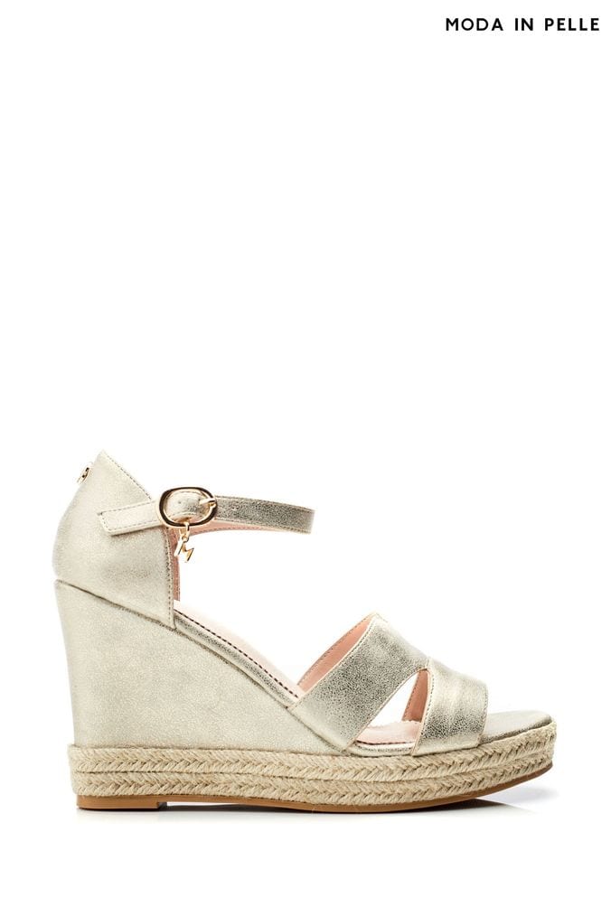 Buy Women s Sandals Gold Wedge Footwear Online Next UK