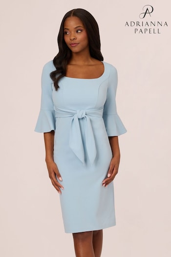 Adrianna Papell Blue Bell Sleeve Tie Front Dress (B77724) | £149