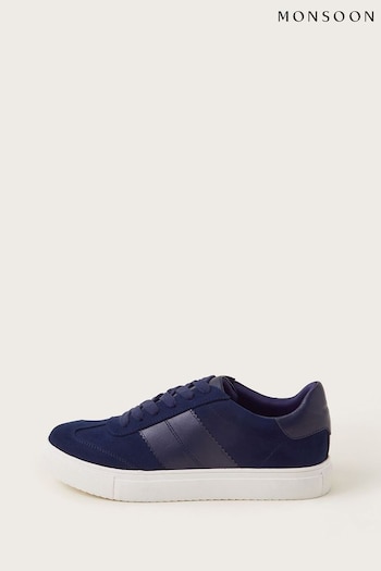 Monsoon Blue Faux Suede Trainers (B77883) | £55