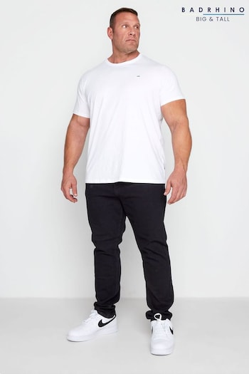 BadRhino Big & Tall Black Stretch Chino Trousers (B77956) | £34