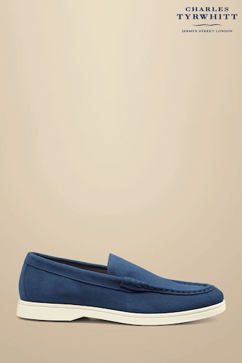 Charles Tyrwhitt Blue Charles Tyrwhitt Blue Slip-On Loafers (B78059) | £100