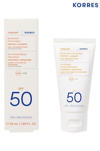 Korres Yoghurt Sunscreen Face + Eyes Cream-Gel SPF 50 (B78216) | £24