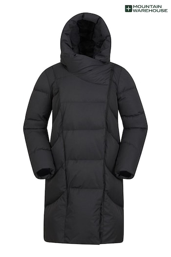 Mountain Warehouse Black Herrs Cosy Wrap Extreme Down Jacket (B78339) | £176