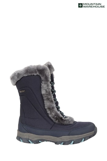 Mountain Warehouse Blue Crowls Ohio Thermal Fleece Lined Snow Boots (B78439) | £59