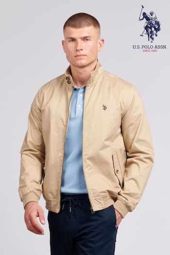 U.S. Project Polo Assn. Mens Cotton Twill Harrington Jacket (B78541) | £100