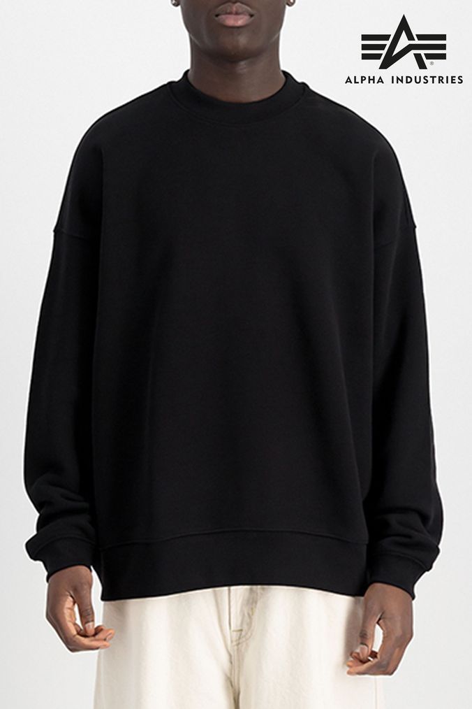 Alpha industries grey jumper best sale