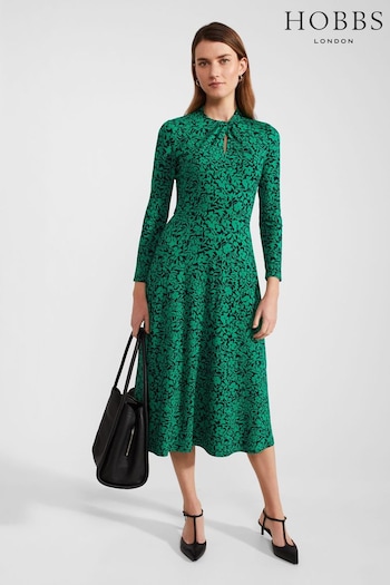 Hobbs Green Petite Yasmin Dress (B78815) | £99