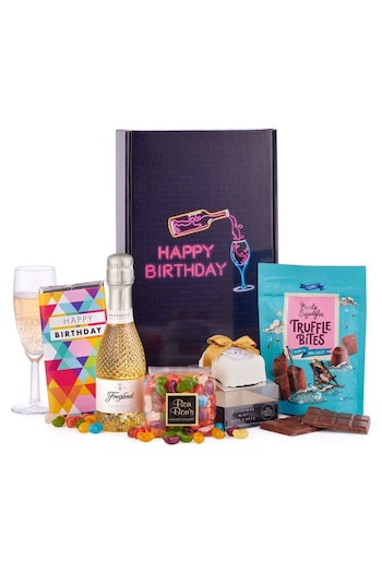 Spicers of Hythe Blue Happy Birthday Fizz Gift Box (B78900) | £35