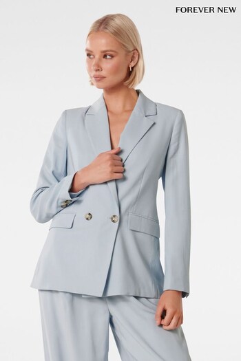 Forever New Blue Fran Double Breasted Blazer (B78964) | £90