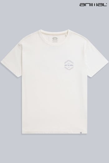 Animal Leena Organic Graphic White T-Shirt (B79127) | £25