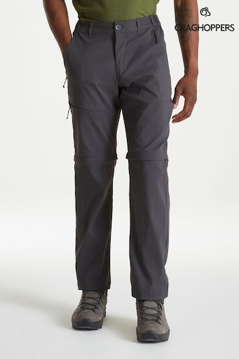 Craghoppers Grey Kiwi Pro Convertible Trousers bow (B79443) | £70