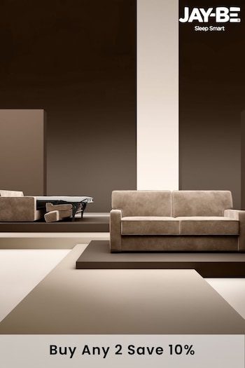 Jay-Be Luxe Velvet Cedar Linea 3 Seater Sofa Bed (B79580) | £3,100