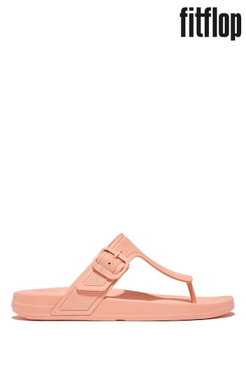 FitFlop Pink Iqushion Adjustable Buckle Flip-Flops (B79704) | £40