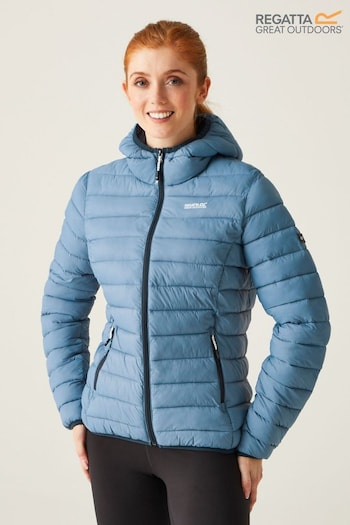 Regatta Womens Blue Hooded Marizion Walking Jacket (B79959) | £90