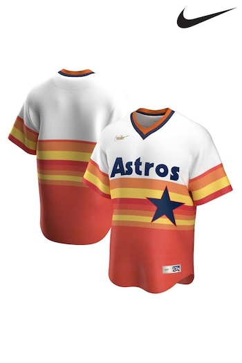 Nike washed Orange Houston Astros Official Replica Cooperstown 1994 Jersey (B7B366) | £105