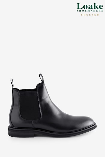 Loake Waterproof Chelsea Black Boots (B80027) | £235