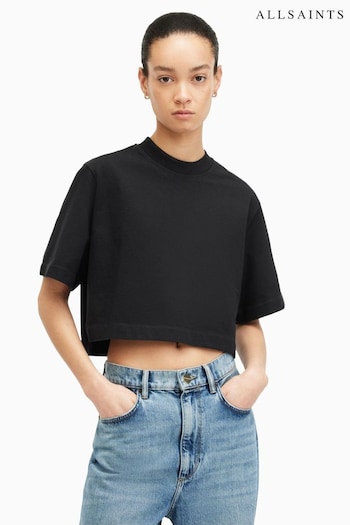 AllSaints Black Lottie T-Shirt (B80039) | £49