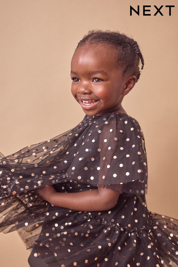 Childrens polka dot dresses uk cheap