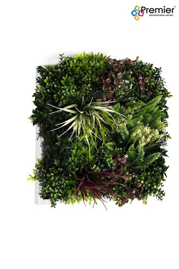 Premier Decorations Ltd Green 50x50cm Lush Tropics Artificial Garden Wall Art (B80259) | £70