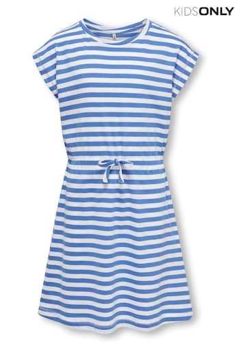ONLY KIDS Blue Short Sleeve T-Shirt Dress (B80536) | £15
