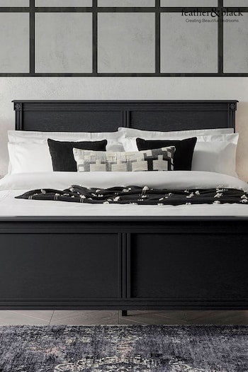 Feather & Black Black Casterton Wooden Panelled Bed (B80702) | £1,000 - £1,400