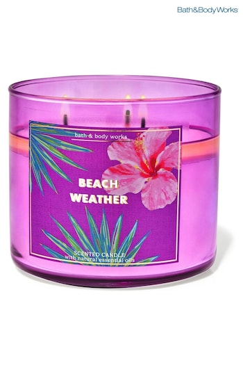 Bath & Body Works Beach Weather 3-Wick Candle 14.5 oz / 411 g (B80832) | £29.50