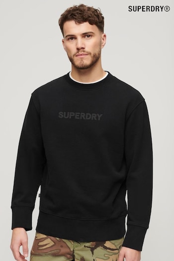 Superdry Black Sport Loose Crew Sweatshirt (B80961) | £55