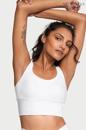 Victoria's Secret White Cross Back Mesh Sports Bra (B81039) | £49