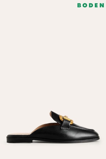 Boden Black Iris Snaffle Mule Loafers (B81060) | £90
