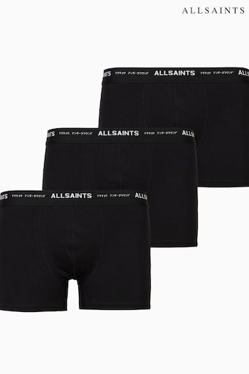 AllSaints Underground Boxer Black Shorts (B81099) | £42