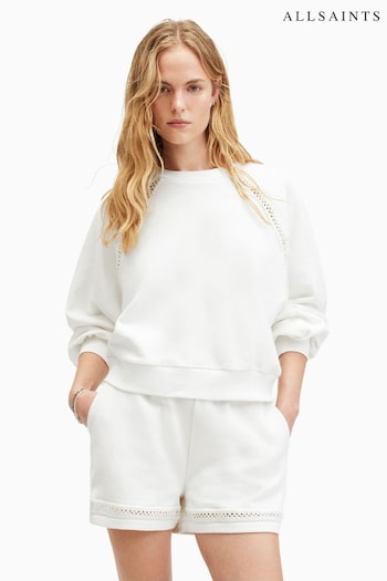 AllSaints White Ewelina Sweatshirt (B81102) | £99