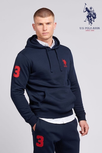 U.S. Polo Assn. Mens Classic Fit Player 3 Hoodie (B81163) | £70
