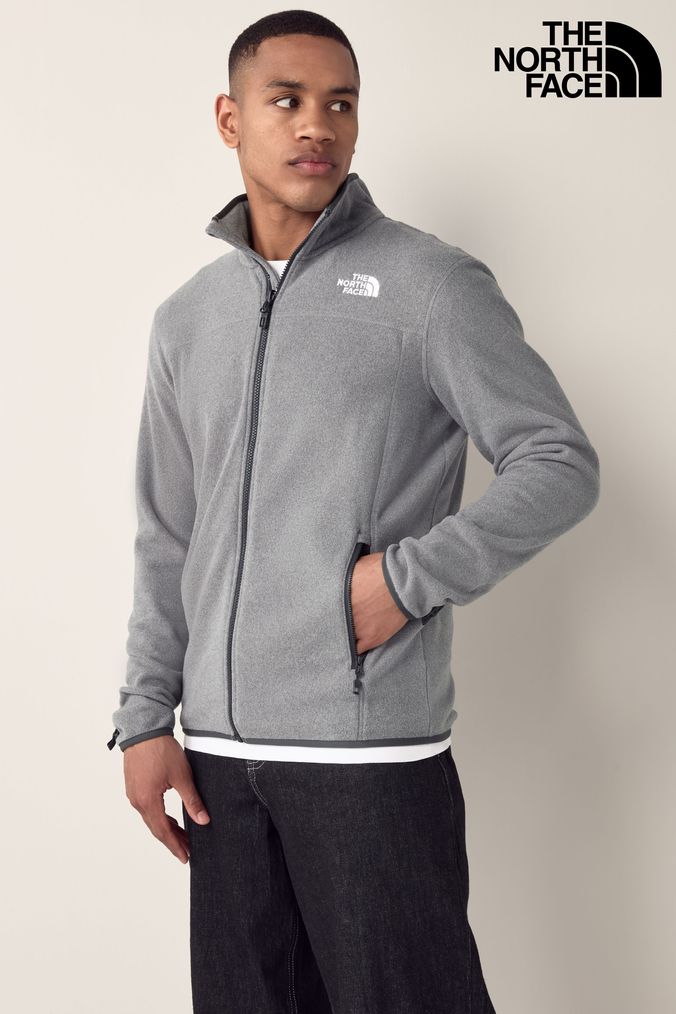 Mens grey full zip fleece outlet