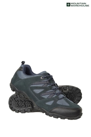 Mountain Warehouse Blue Mens Outdoor III Walking SK8 Shoes (B81510) | £37