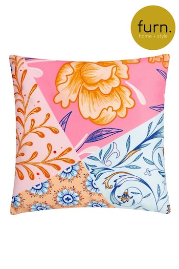 Furn Multicolour Melhoun Floral Outdoor Cushion (B81595) | £19
