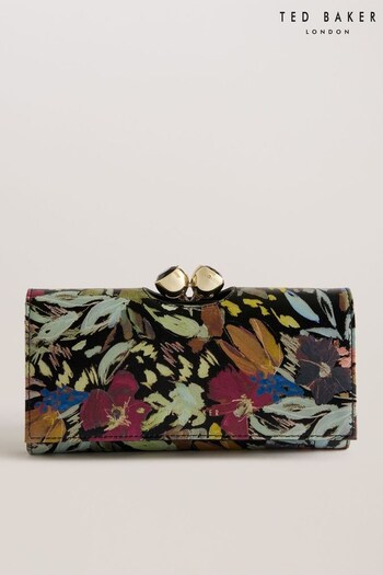 Ted Baker Meadela Painted Meadow Bobble Black Purse (B81688) | £90