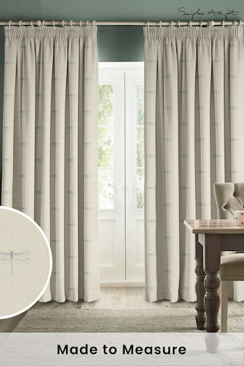 Sophie Allport Duck Egg Blue Vector Dragonfly Made to Measure Curtains (B81777) | £91