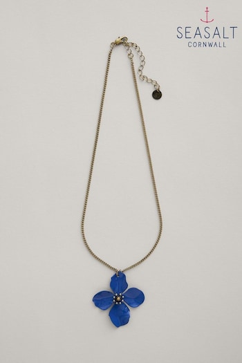 Seasalt Cornwall Blue Pollinator Flower Pendant (B81965) | £33