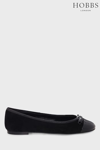 Hobbs Diana Ballerina Black Shoes (B82042) | £89