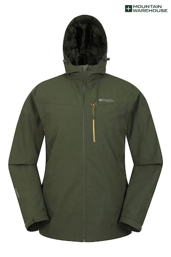 Mountain Warehouse Green Mens Brisk Extreme Waterproof Jacket (B82244) | £90