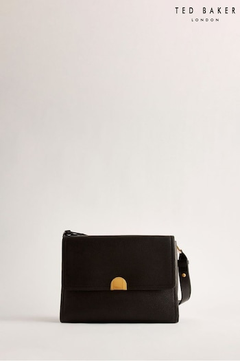Ted Baker Imilily Lock Detail Large Shoulder Black Bag (B82350) | £195