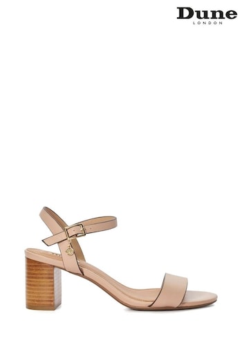 Dune London Wide Fit Pink Jelly Two Part Block Heel Sandals (B82437) | £75