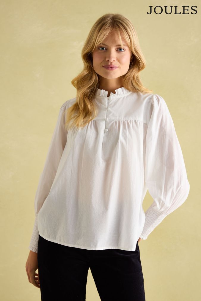 Buy Women s Cream Puff Sleeve Tops Online Next UK