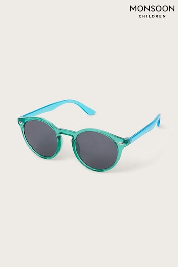 Monsoon Blue Round Colourblock han Sunglasses (B82566) | £15